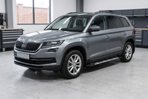 Skoda Kodiaq 2016-2023 Seitenschweller Sunrise (2 Stk., Aluminium) Foto 1