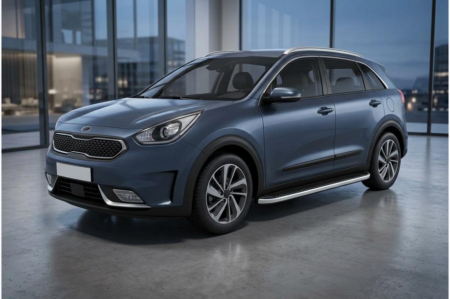 Kia Niro 2016–2021 Seitenschweller Tayga Grey (2 Stk., Aluminium) Image
