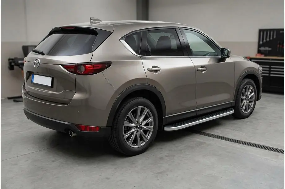Mazda CX-5 2017–2025 Seitenschweller Tayga Grey (2 Stk., Aluminium) Image
