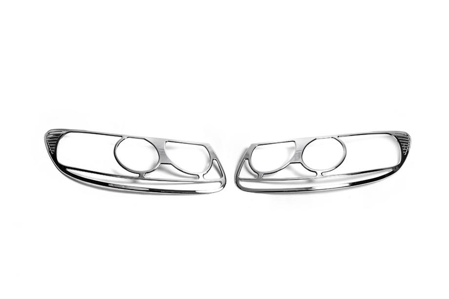Hyundai Santa Fe 2 2006-2012 Scheinwerfer Abdeckungen Chrom (2006-2010, 2 Stk., Kunststoff) Image