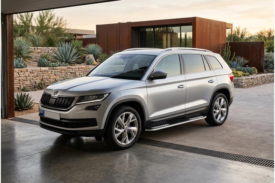 Skoda Kodiaq 2016-2023 Seitenschweller Tayga V2 (2 Stk., Aluminium) Foto 1