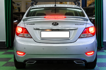 Hyundai Accent 2011-2017 Heckspoiler Niken V2 (grundiert zum Lackieren) Foto 1