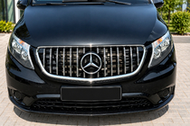 Mercedes Vito/V-class W447 2014- Frontgrill GT Panamericana Chrom (2014-2023 für Vito W447) Foto 8