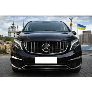 Frontgrill GT Panamericana Chrom (2014-2019 für V-Klasse) Mercedes Vito/V-class W447 2014- Foto 1