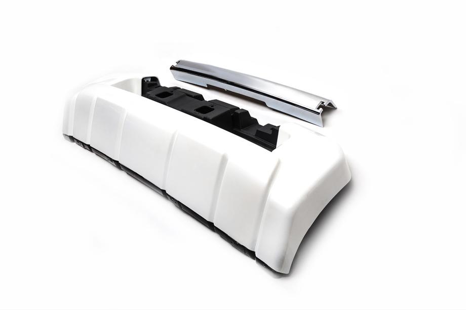 Toyota Land Cruiser 200 2007-2021 Frontlippe 2012-2016 (EA-Style, ohne Spoiler) Weiß Foto 3