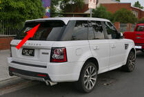 Range Rover Sport 2005-2013 Heckspoiler (grundiert zum Lackieren) Foto 1