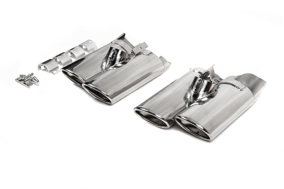 Mercedes S-class W220 1998-2005 Auspuffblenden V2 (2 Stk) Image