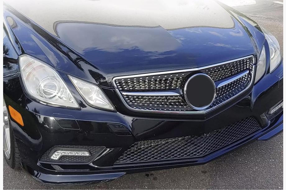 Mercedes E-class coupe C207 2010-2017 Frontgrill (2009-2013, Diamond Silver) Image