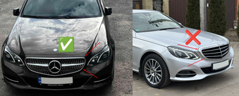 Mercedes E-class W212 2009-2016 Frontgrill Diamond Black (für Avantgarde und AMG-Line, 2013-2016) Foto 6