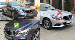 Mercedes E-class W212 2009-2016 Frontgrill GT Panamericana (für Avantgarde und AMG-Line, 2013-2016) Foto 5