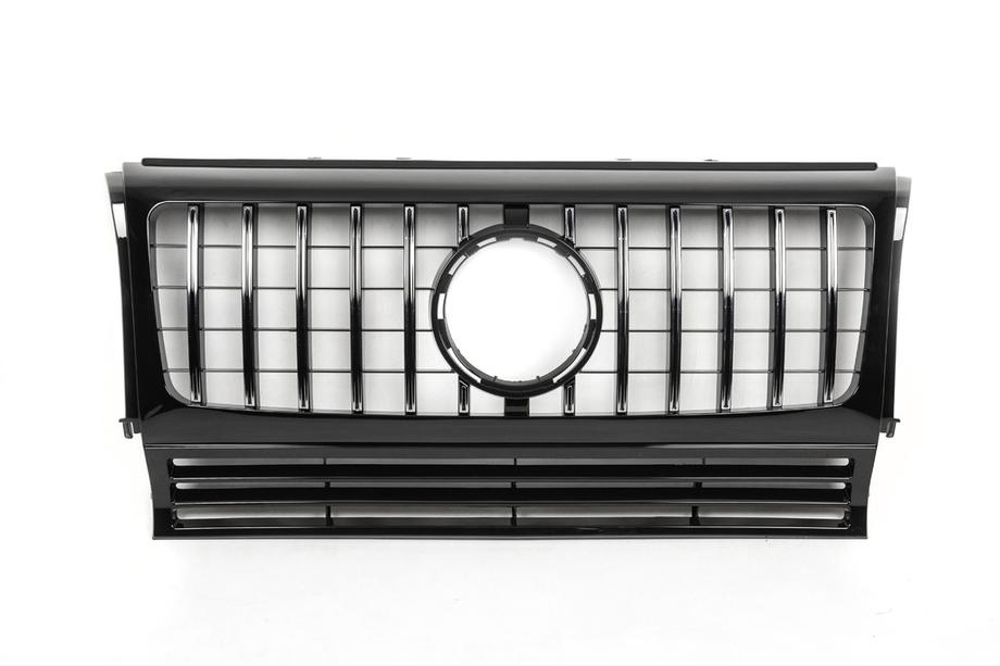 Mercedes G class W463 1990-2018 Frontgrill (GT, mit Chromleisten) Weiss mit Chromleisten Foto 2