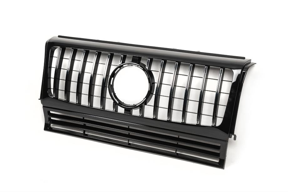 Mercedes G class W463 1990-2018 Frontgrill (GT, mit Chromleisten) Weiss mit Chromleisten Foto 4