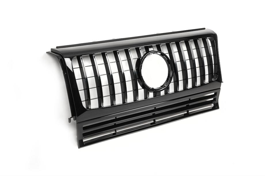 Mercedes G class W463 1990-2018 Frontgrill (GT, mit Chromleisten) Weiss mit Chromleisten Foto 5