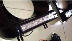Mercedes G class W463 1990-2018 Scheinwerferabdeckungen mit LED (6 Dioden, Set) Foto 4