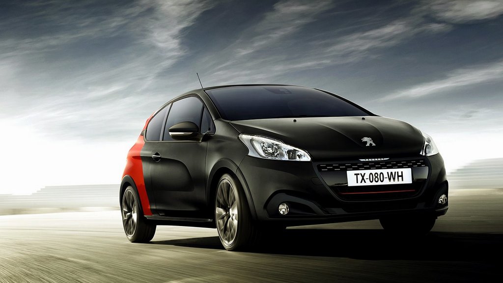 Übersicht der dreitürigen Fließheck Peugeot 208 GTI Version
