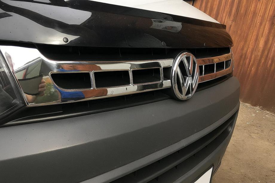 Volkswagen T5 2010-2015 Grill Blenden Chrom (Carmos, 2 Stk., Edelstahl) Foto 5