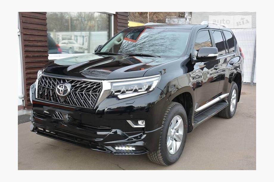 Toyota Land Cruiser Prado 150 2009-2023 Stoßstangenabdeckungen vorne und hinten TRD (2017-) Schwarz Foto 4