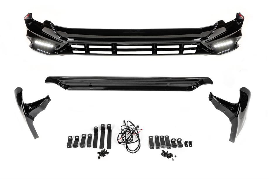Toyota Land Cruiser Prado 150 2009-2023 Stoßstangenabdeckungen vorne und hinten TRD (2017-) Schwarz Foto 2