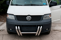 Volkswagen T5 Transporter 2003-2010 Frontbügel ST006-03 mit Nieren (Edelstahl) Foto 2
