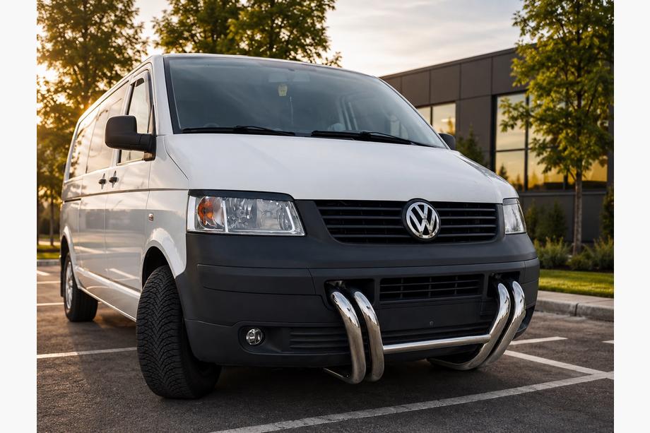 Volkswagen T5 Transporter 2003-2010 Frontbügel ST006-03 mit Nieren (Edelstahl) Image