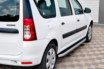 Dacia Logan MCV 2004-2014 Seitenschweller Fullmond (2 Stk., Alu) Foto 1