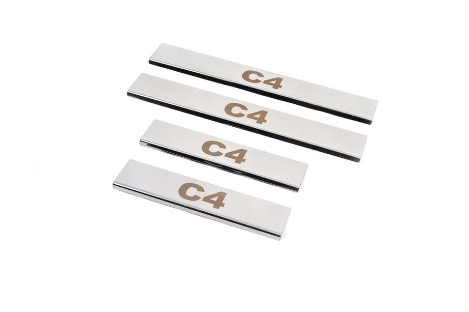 Citroen C-4 2010-2018 Einstiegsleisten Carmos (4 Stk., Edelstahl) Image