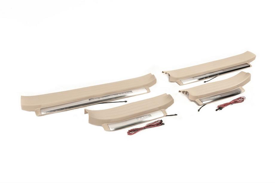 Toyota Land Cruiser Prado 150 2009-2023 Einstiegsleisten mit Beleuchtung (beige) Image