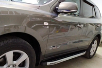 Hyundai Santa Fe 2 2006-2012 Seitenschweller Fullmond (2 Stk, Alu) Foto 9