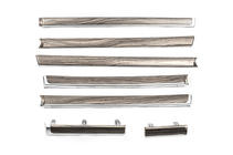 Toyota Land Cruiser 200 2007-2021 Holzeinsätze für Türen (dunkles Holz) Foto 1