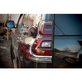 Chrom Rückleuchten Abdeckungen V1 (2 Stk., 2018+) Toyota Land Cruiser Prado 150 2009-2023 Foto 2
