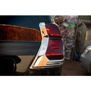 Chrom Rückleuchten Abdeckungen V1 (2 Stk., 2018+) Toyota Land Cruiser Prado 150 2009-2023 Foto 3
