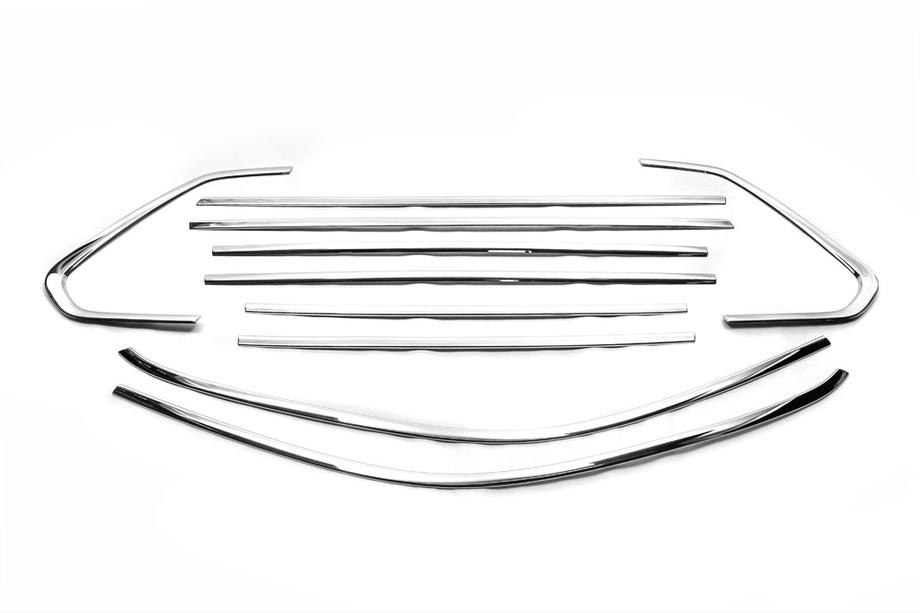 Volkswagen Tiguan 2016-2023 Komplette Fensterumrandung Edelstahl (10-tlg) Image