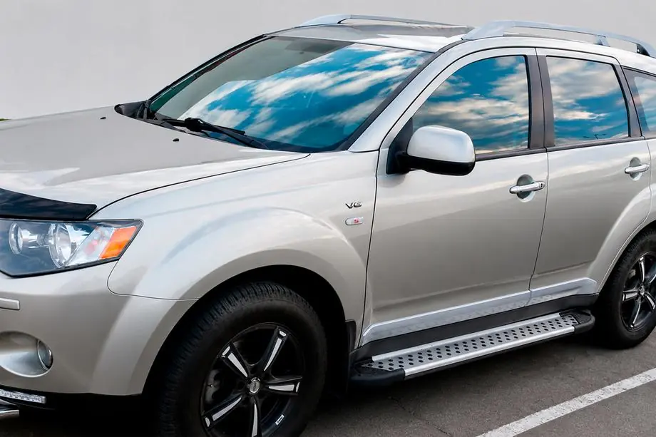Mitsubishi Outlander 2006-2012 Trittbretter Allmond Grey (2 Stk., Alu) Image