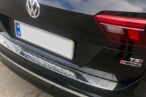 Volkswagen Tiguan 2016-2023 Heckstoßstangenabdeckung Edelstahl (Carmos) Foto 5