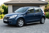 Dacia Sandero 2007-2013 Seitenschweller Fullmond (2 Stk., Aluminium) Foto 1