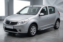 Dacia Sandero 2007-2013 Seitenschweller X5-Typ (2 Stk., Alu) Foto 1