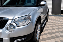 Skoda Yeti 2009-2017 Trittbretter Allmond Grey (2 Stk., Alu) Foto 1