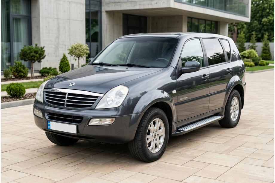 SsangYong Rexton I 2001-2017 Trittbretter Allmond Grey (2 Stk, Alu) Image