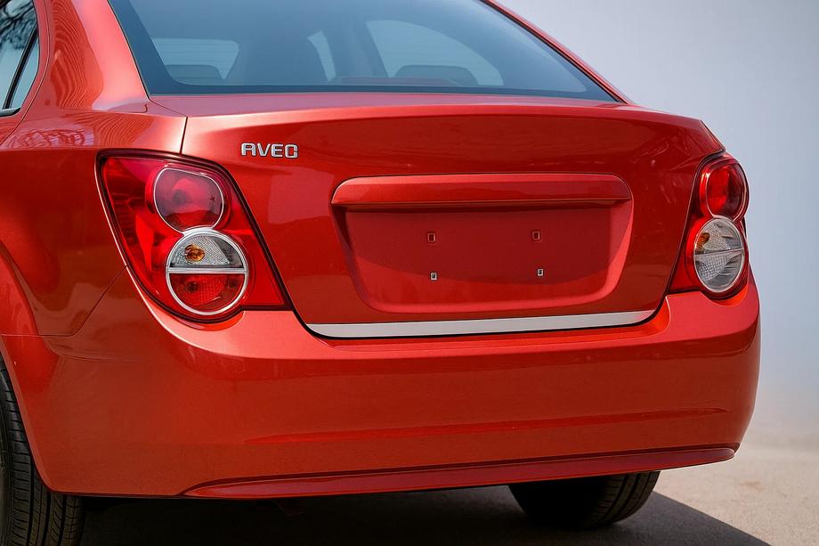 Chevrolet Aveo T300 2011-2020 Kofferraumleiste Edelstahl (Sedan) Image
