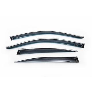 Windabweiser mit Chromleisten SD (4 Stk, HIC) BMW 5 Series E60/E61 2003-2010 Foto 2