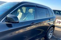 BMW X5 F15 2013-2018 Windabweiser mit Chromleisten (4 Stk, HIC) Foto 8