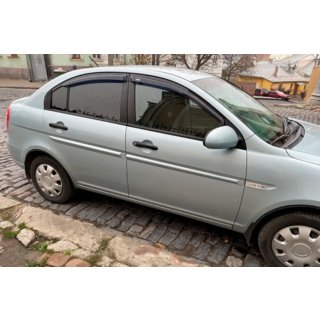 Windabweiser (4 Stk, HIC) Hyundai Accent 2006-2010 Foto 2