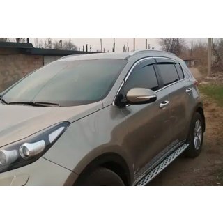 Windabweiser mit Chromleisten (4 Stk, HIC) Kia Sportage 2015-2021 Foto 3