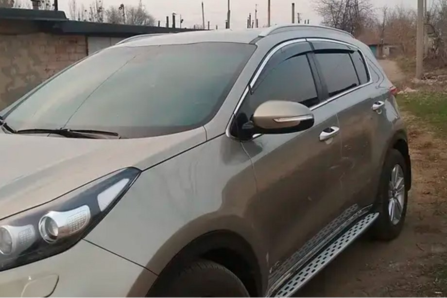 Kia Sportage 2015-2021 Windabweiser mit Chromleisten (4 Stk, HIC) Foto 3