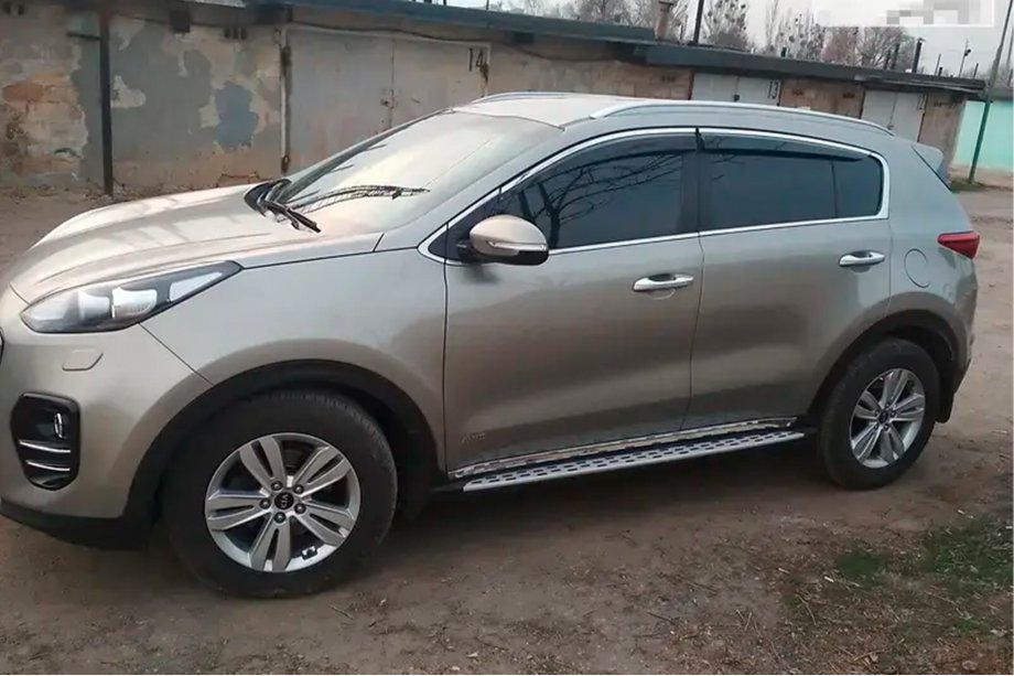 Kia Sportage 2015-2021 Windabweiser mit Chromleisten (4 Stk, HIC) Foto 5