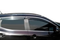 Nissan Qashqai 2014-2021 Windabweiser mit Chromleisten (4 Stk, HIC) Foto 11