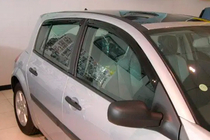 Renault Megane II 2004-2009 Windabweiser HB (4 Stk, HIC) Foto 1