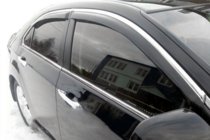 Toyota Camry 2011–2017 Windabweiser mit Chromleiste (2011-2017 EU / 2011-2014 USA, 4 Stk, HIC) Foto 9