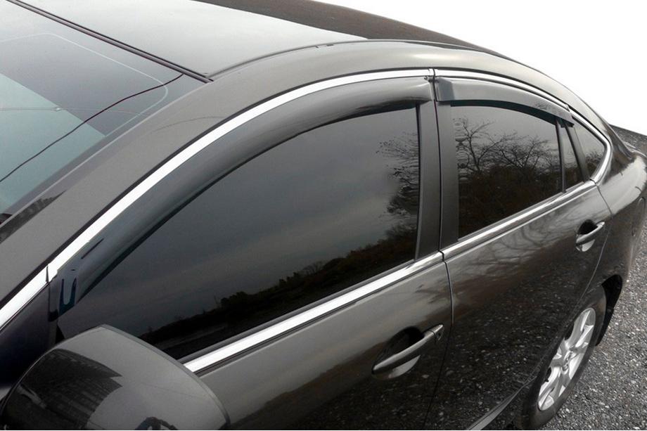 Ford Mondeo 2014-2022 Windabweiser mit Chromleisten (4 Stk, HIC) Image