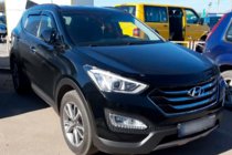 Hyundai Santa Fe 3 2012-2018 Windabweiser mit Chromleisten (4 Stk, HIC) Foto 3